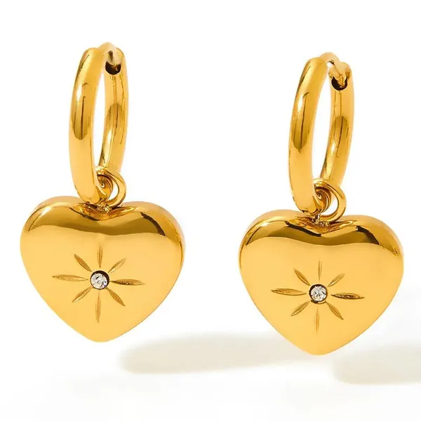Gold_Star_Heart_Earrings_For_Women